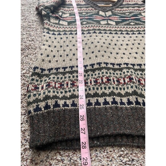 Abercrombie And Fitch Men’s Sweater Size Large V- Neck Marino Wool Blend - Picture 4 of 6